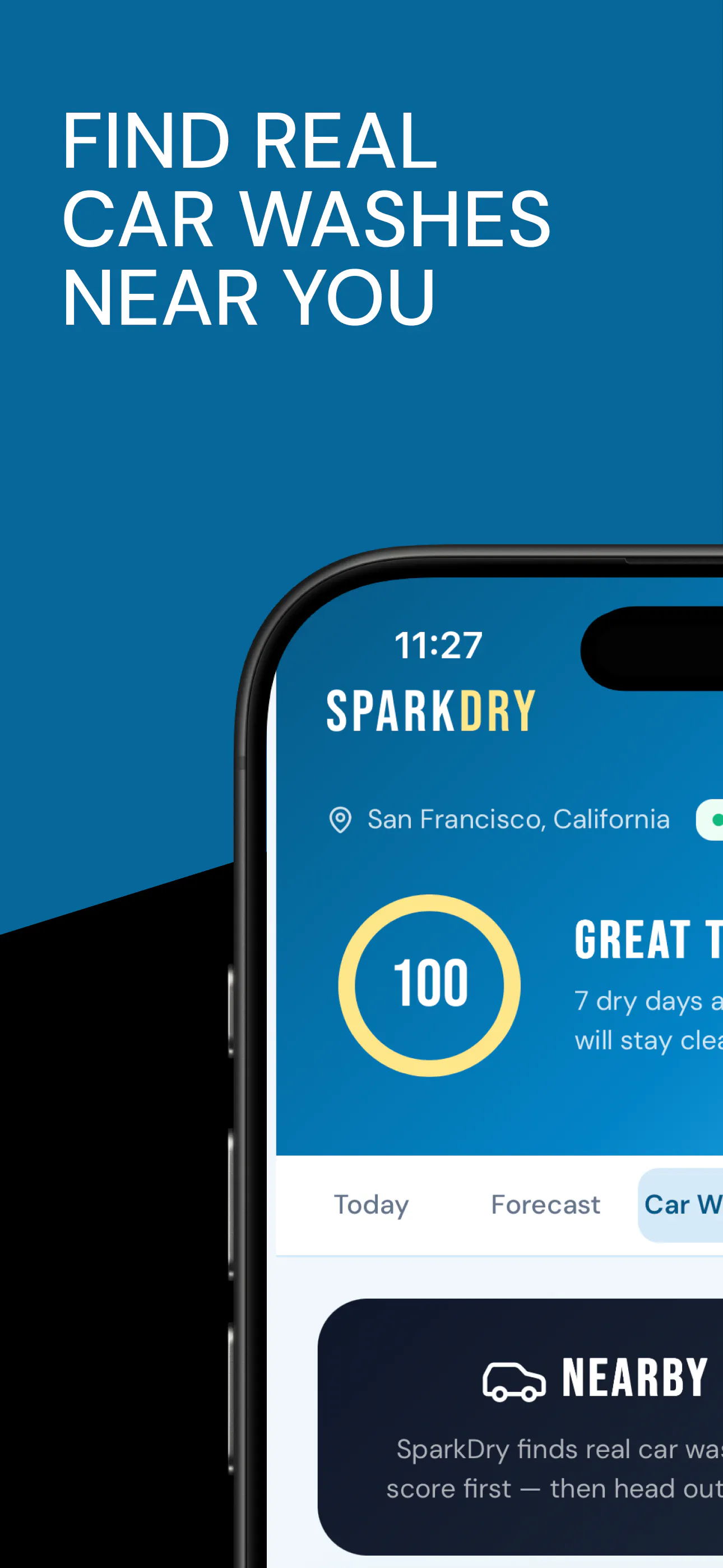 SparkDry: Car Wash Weather App gallery image