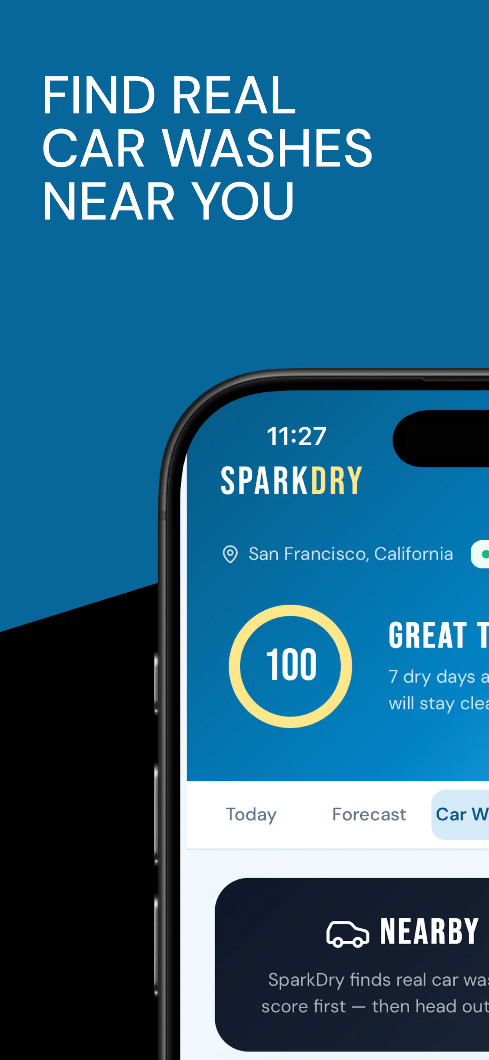 SparkDry: Car Wash Weather App screenshot 7