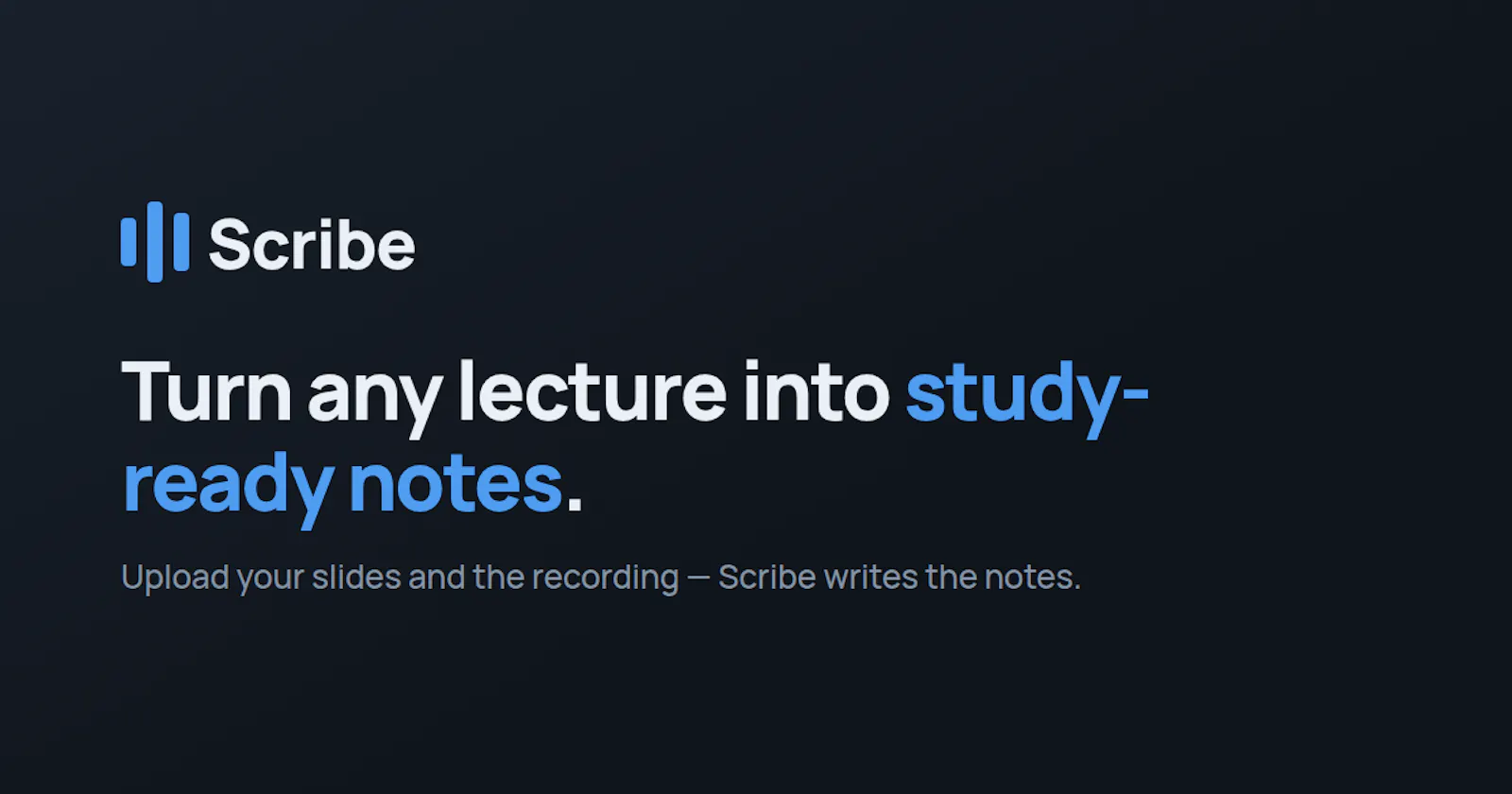 Scribe screenshot 1