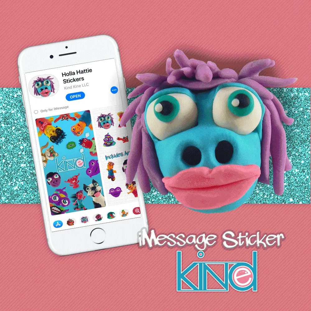 Holla Hattie iMessage Stickers