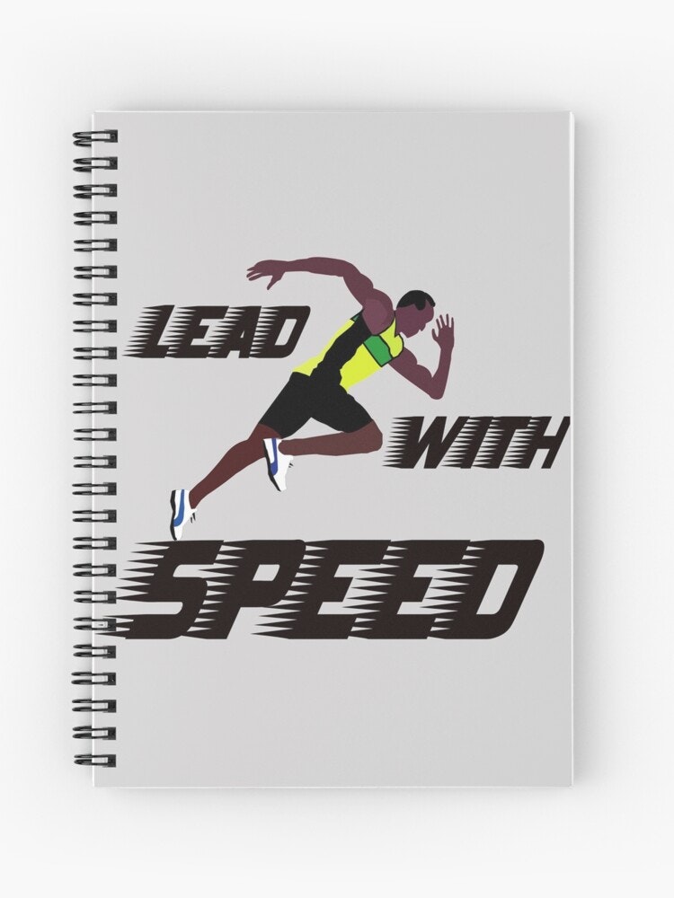 Get my Usain Bolt spiral notebook 