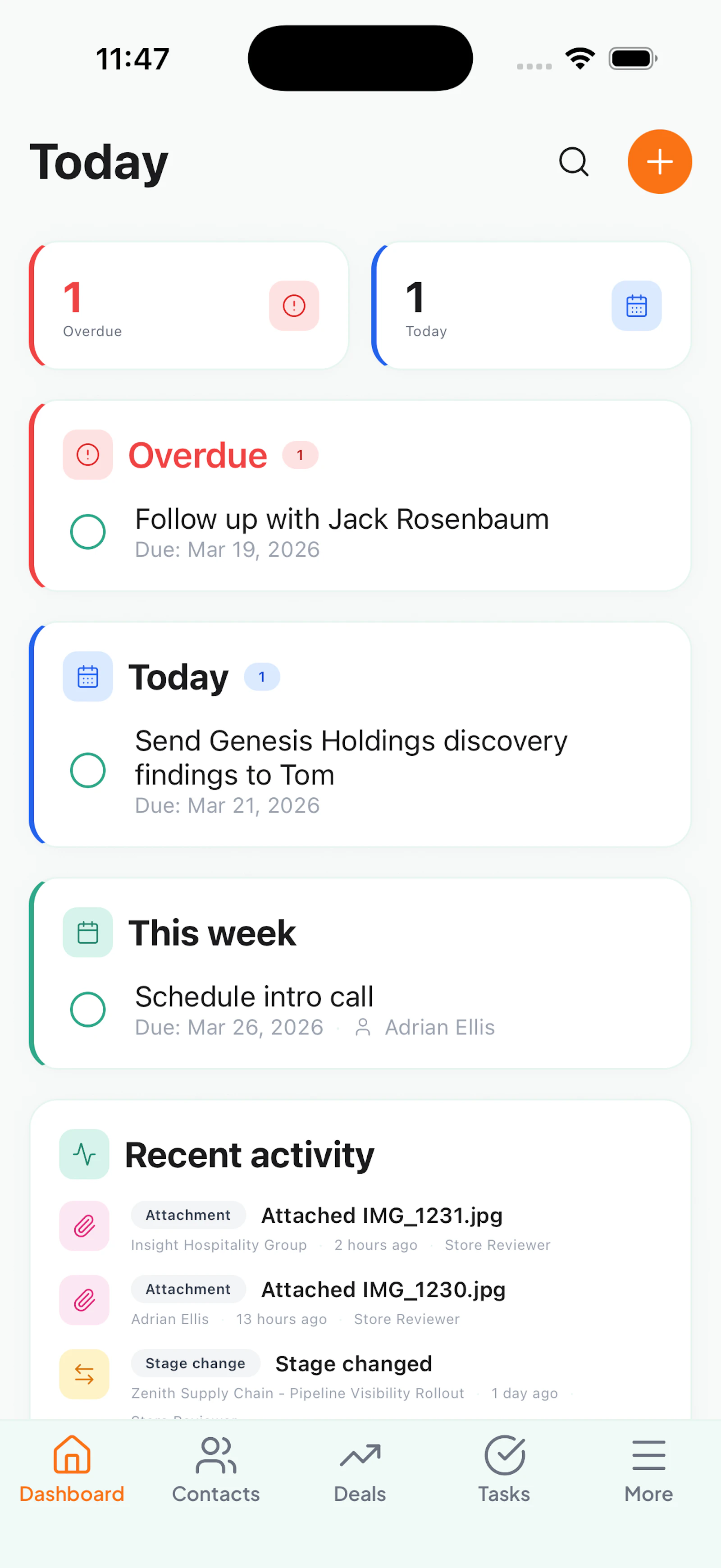 Nudge CRM screenshot 2
