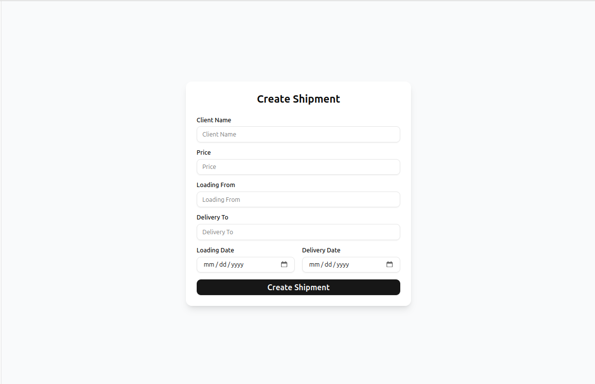 Logistics Dashboard gallery image