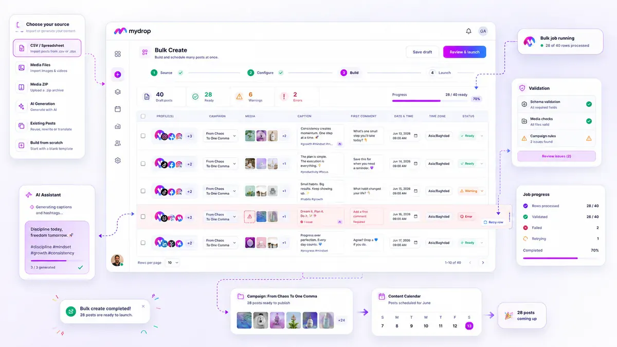 Mydrop AI - Social Media OS for Agencies gallery image