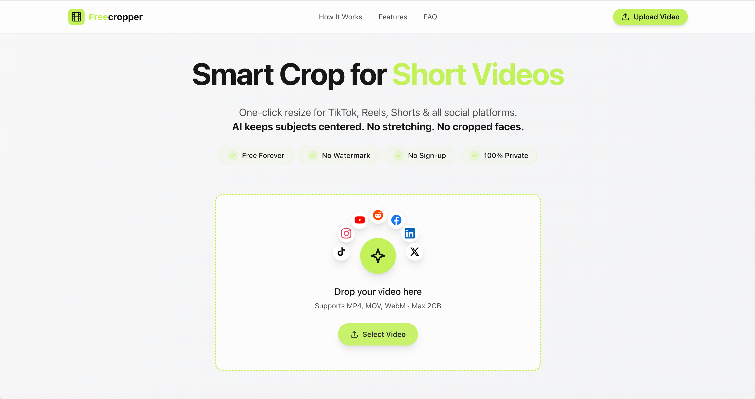 Freecropper – #1 Free video cropper gallery image