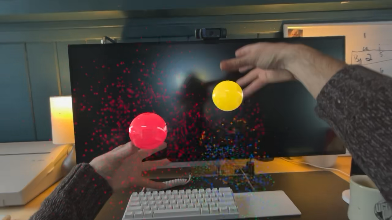 합성 - 공간 신디사이저 - Apple Vision Pro를위한 제스처 구동 공간 합성기 미디어 3