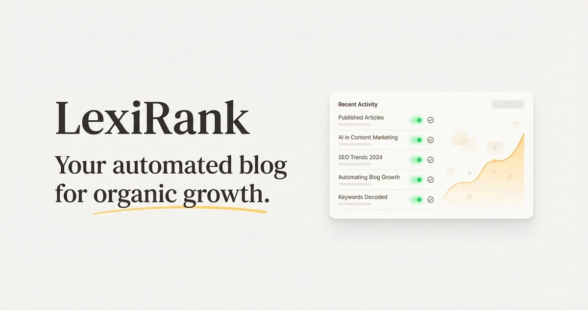 LexiRank - Main product screenshot demonstrating key features and user interface