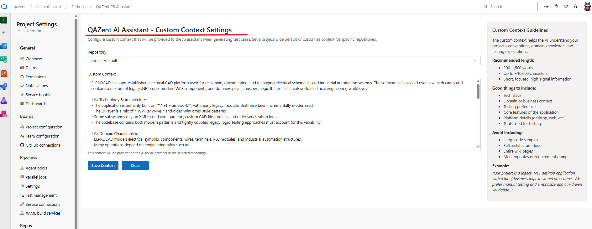 QAZent - PR Assistant for Azure DevOps gallery image