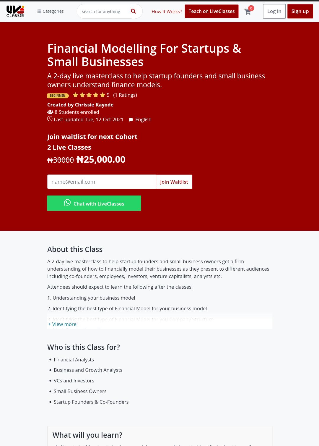 LiveClasses gallery image