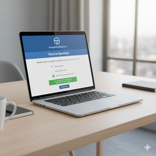 DMV Question Bank - Screenshot 3 showing product features and functionality
