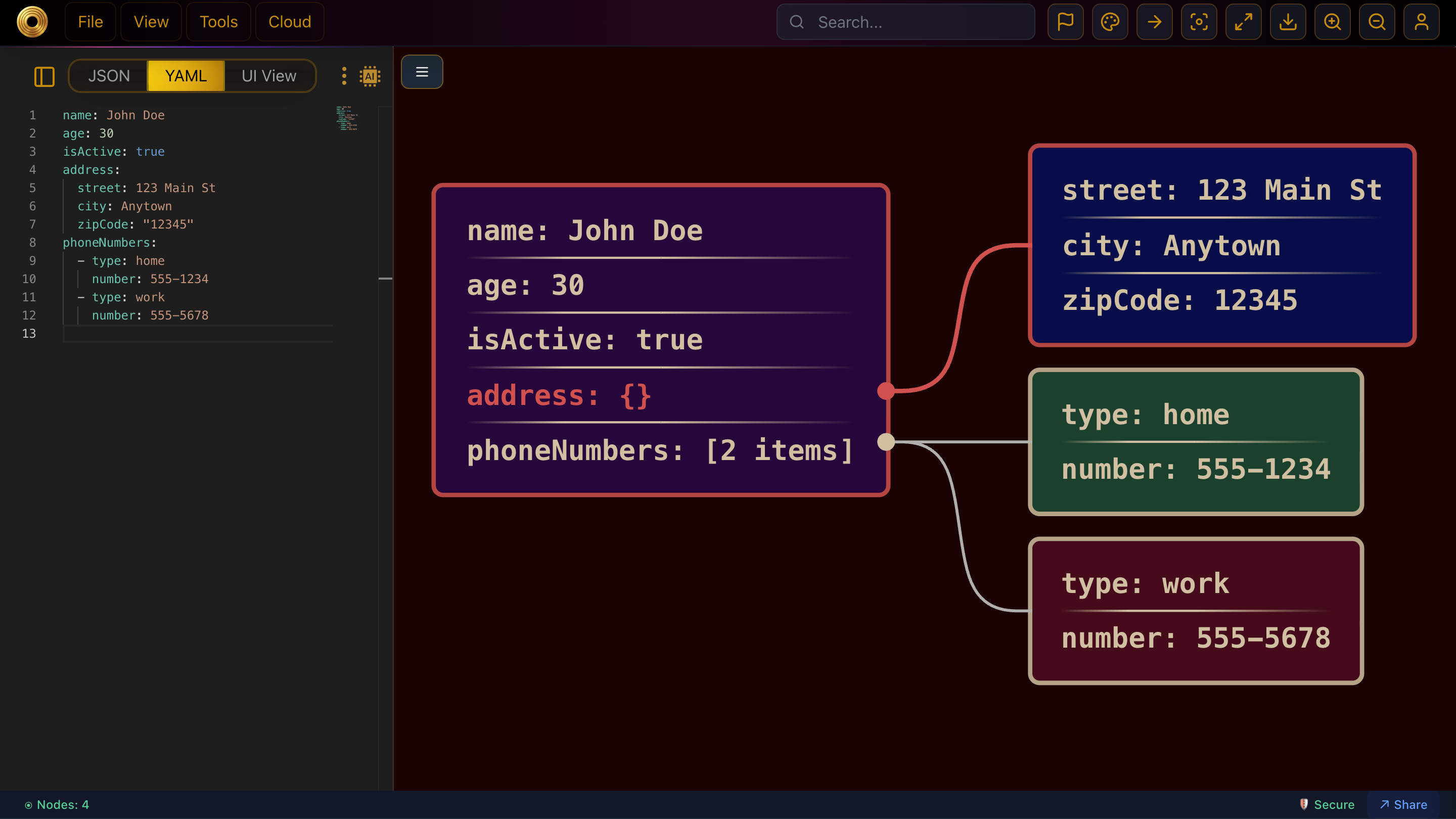 JSON Viewer - Screenshot 3 showing product features and functionality
