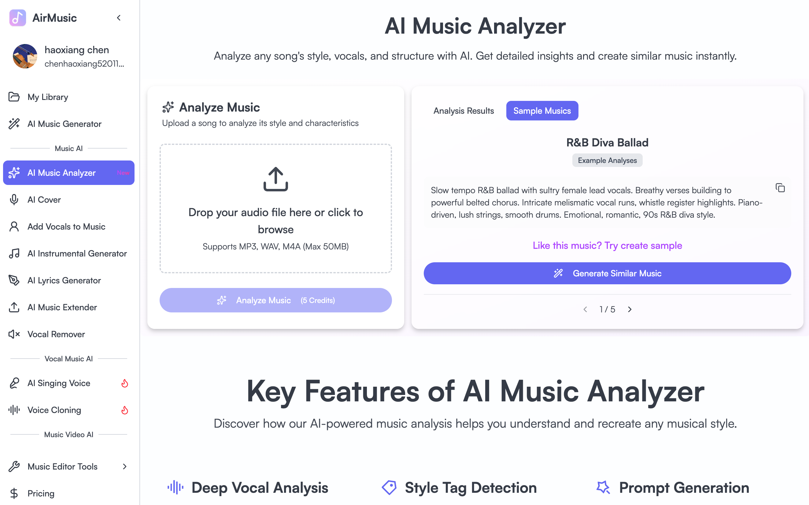AirMusic - AI Music,Cloning,Singing Pic - Screenshot 5 showing product features and functionality