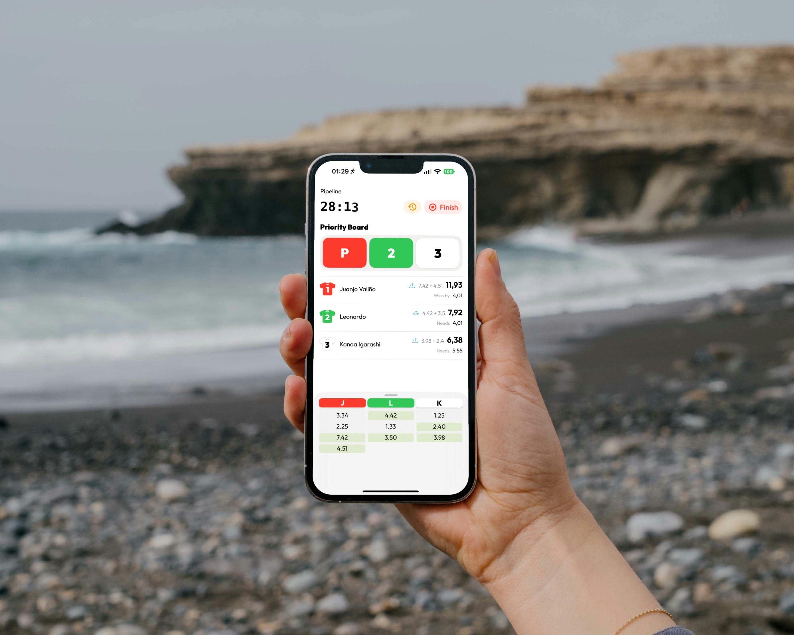 Media Surfbuddy - Skor Pertandingan Surf Live pada jam tangan & iPhone anda 9