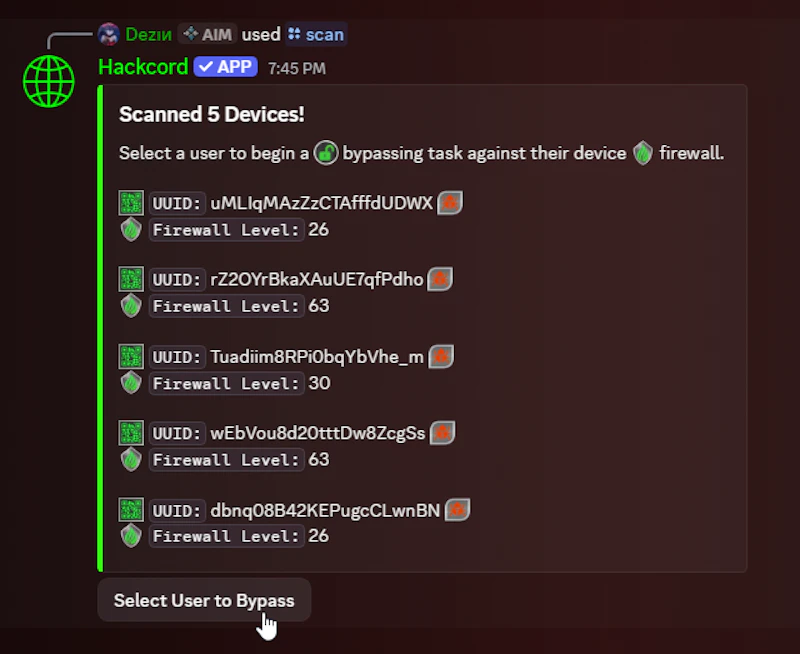 Hackcord screenshot 2