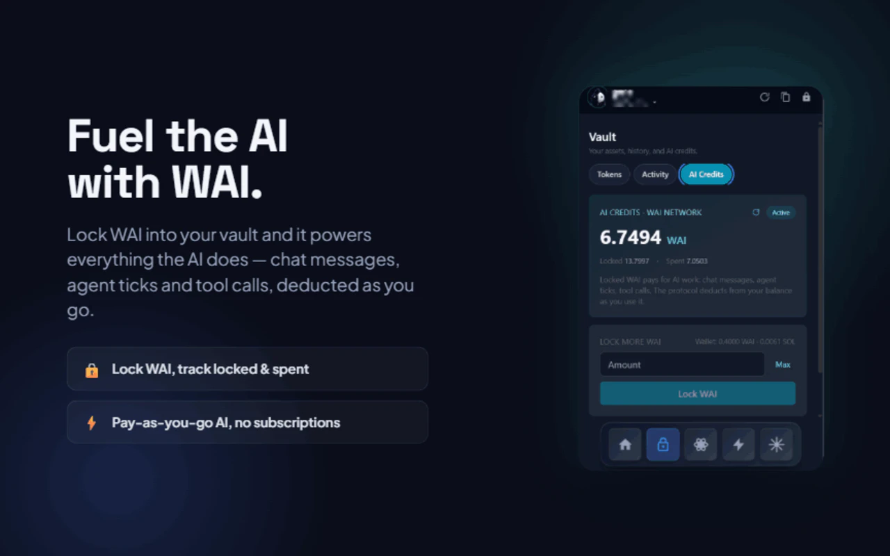 First built-in Agentic AI Wallet 截图 5