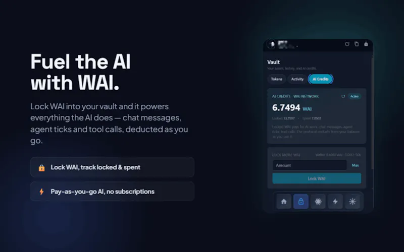 First built-in Agentic AI Wallet screenshot 5