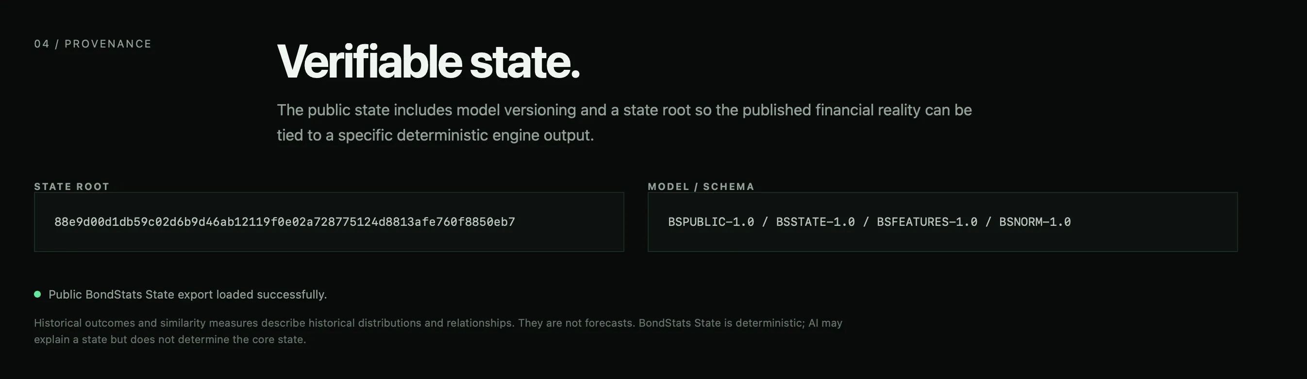 BondStats State gallery image