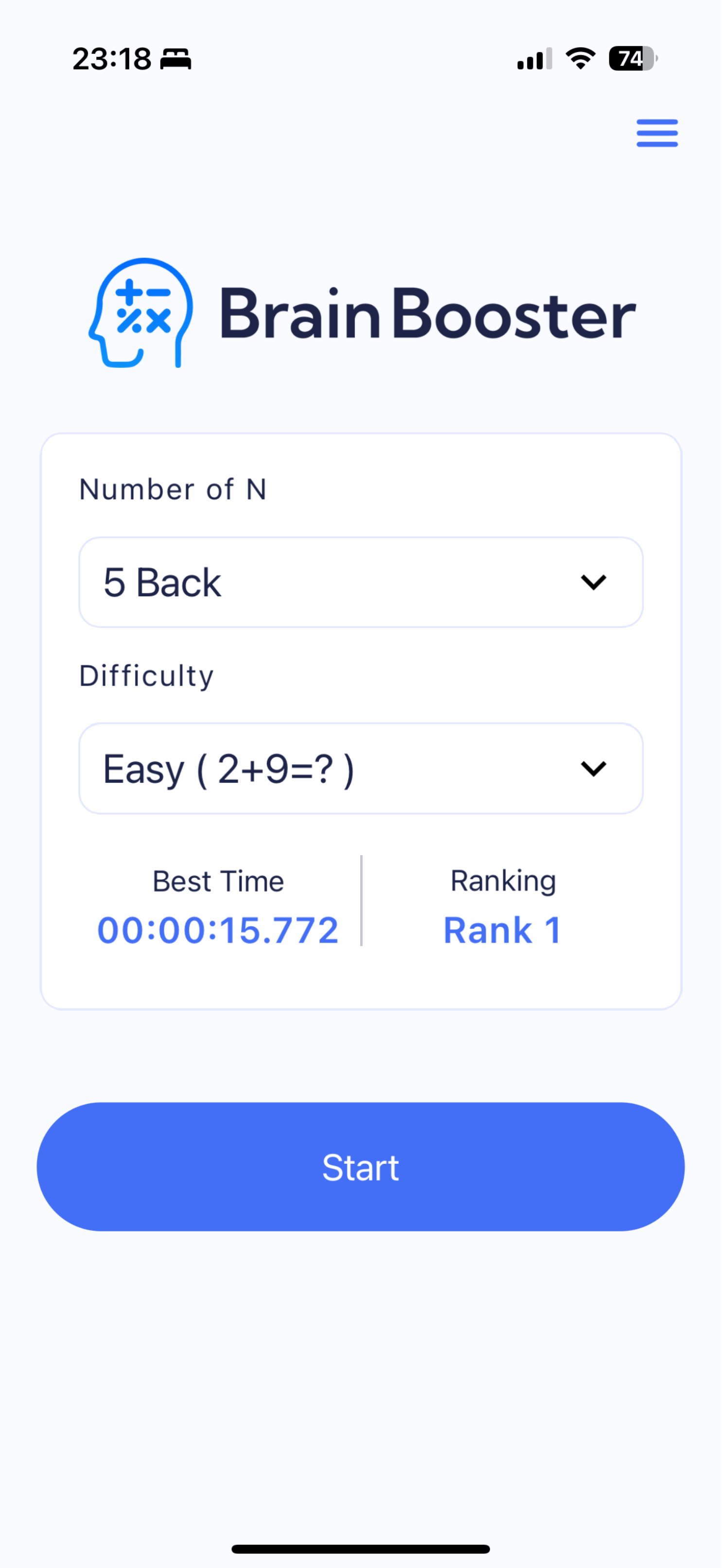 Gioco di allenamento del cervello di 1 minuto, booster del cervello - 1 min/giorno con l'allenamento matematico perfetto e semplice × matematica. media 3