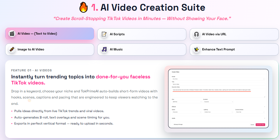 TokPrime AI gallery image
