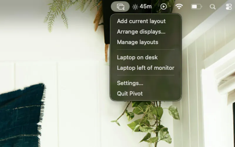 Pivot – Display Layout utility for macOS screenshot 1