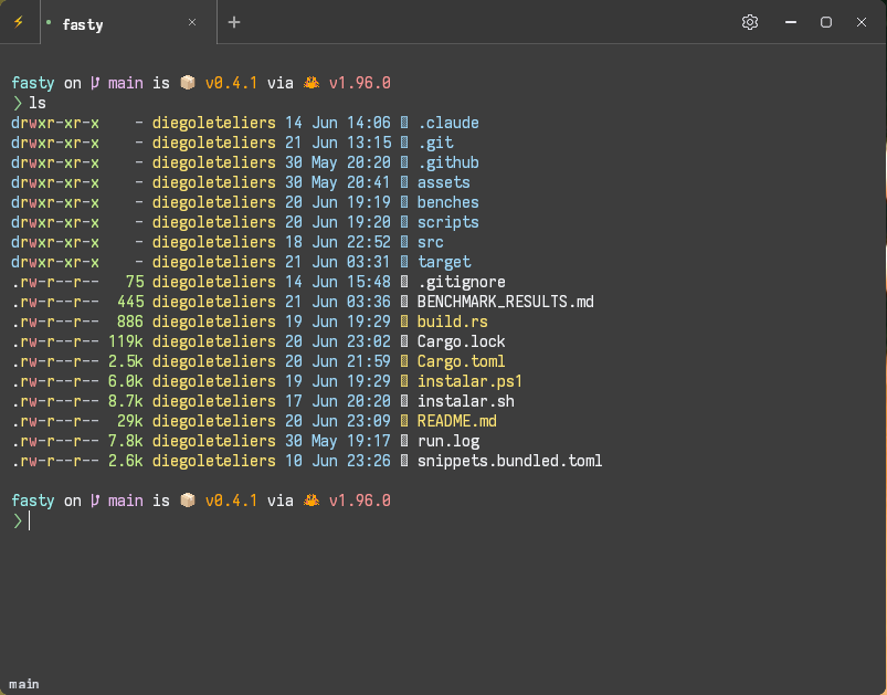 Fasty — GPU-accelerated terminal gallery image