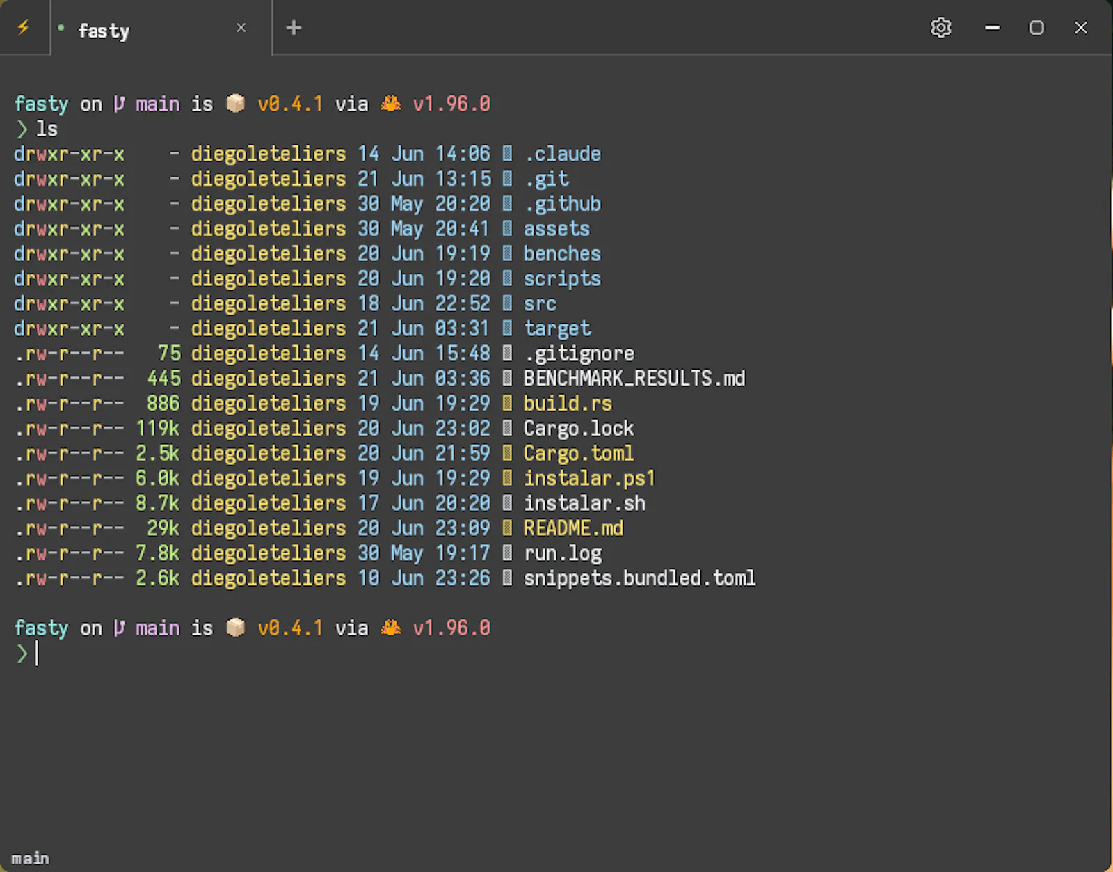 Fasty — GPU-accelerated terminal screenshot 3