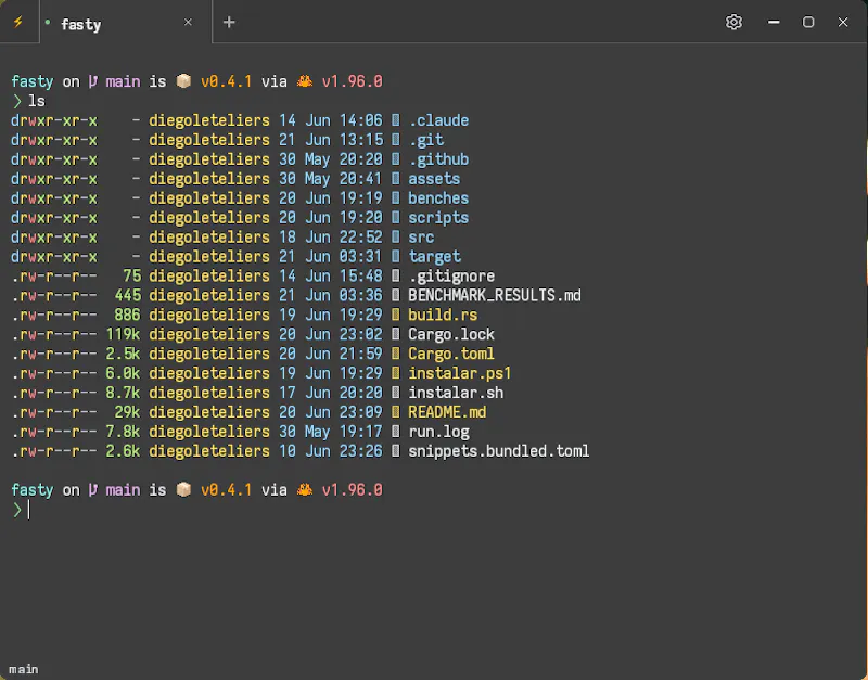 Fasty — GPU-accelerated terminal screenshot 3