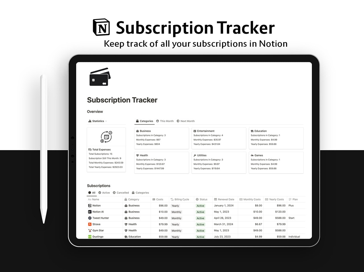 Subscription Tracker gallery image