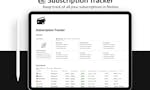 Subscription Tracker image