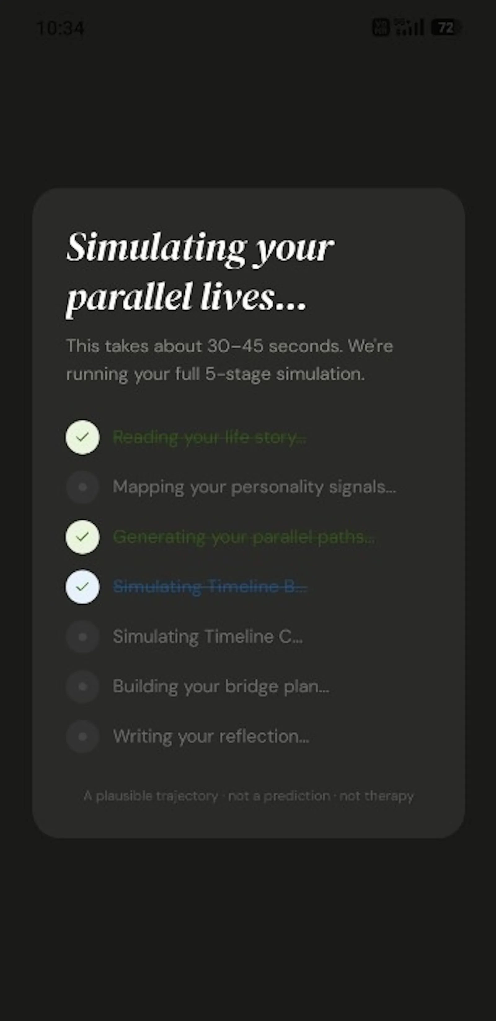 Unlived — The life you didn't live screenshot 3