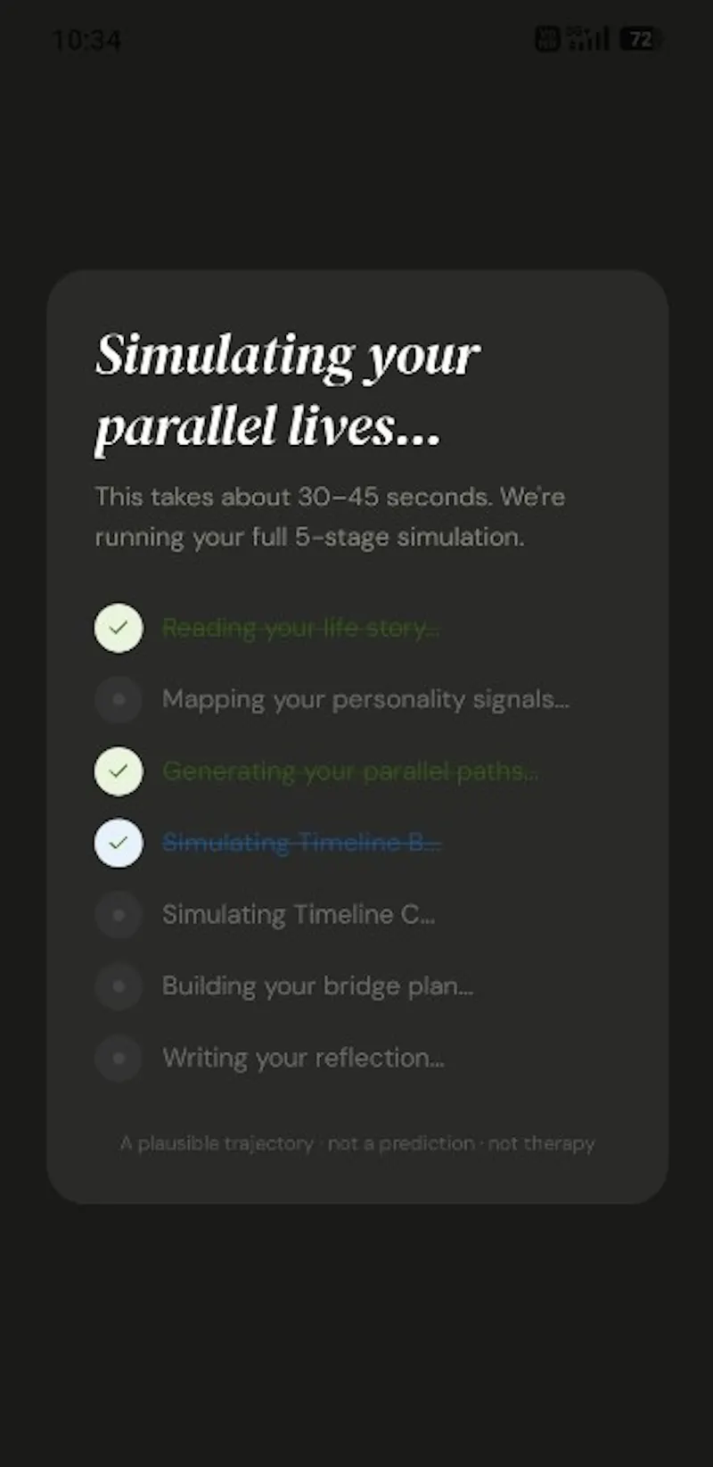 Unlived — The life you didn't live screenshot 3