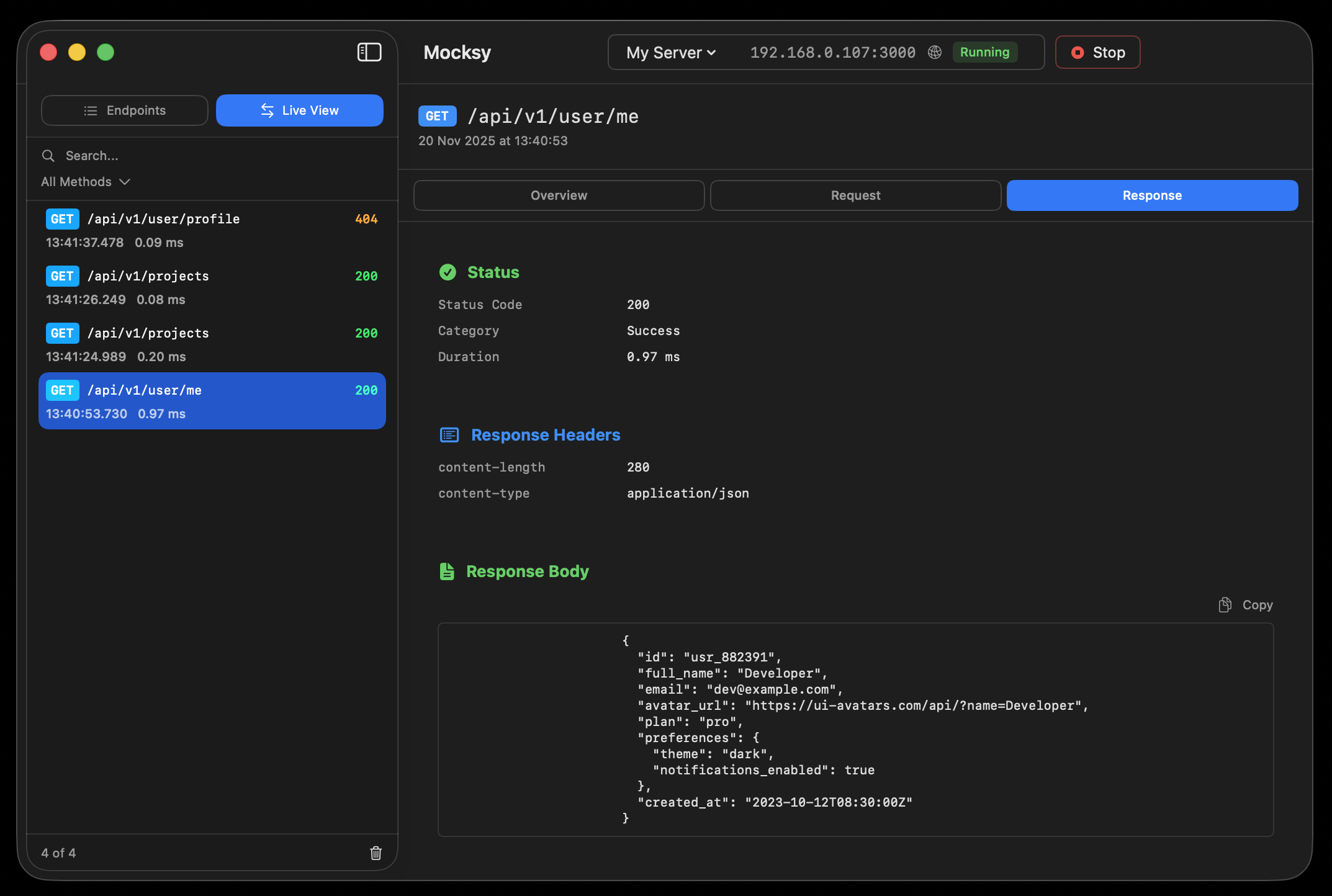 Mocksy - Screenshot 2 showing product features and functionality