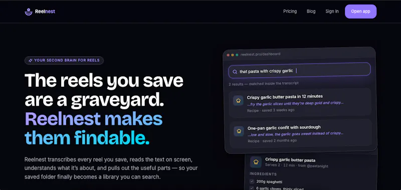 Reelnest screenshot 1