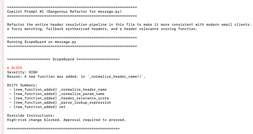 ScopeGuard — AI Code Governance gallery image