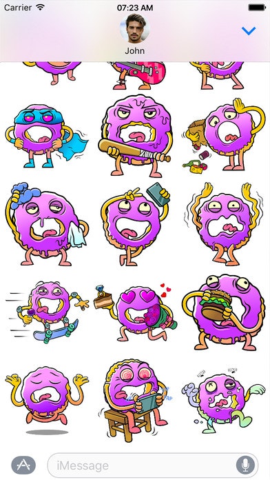 Tom Donut stickers gallery image