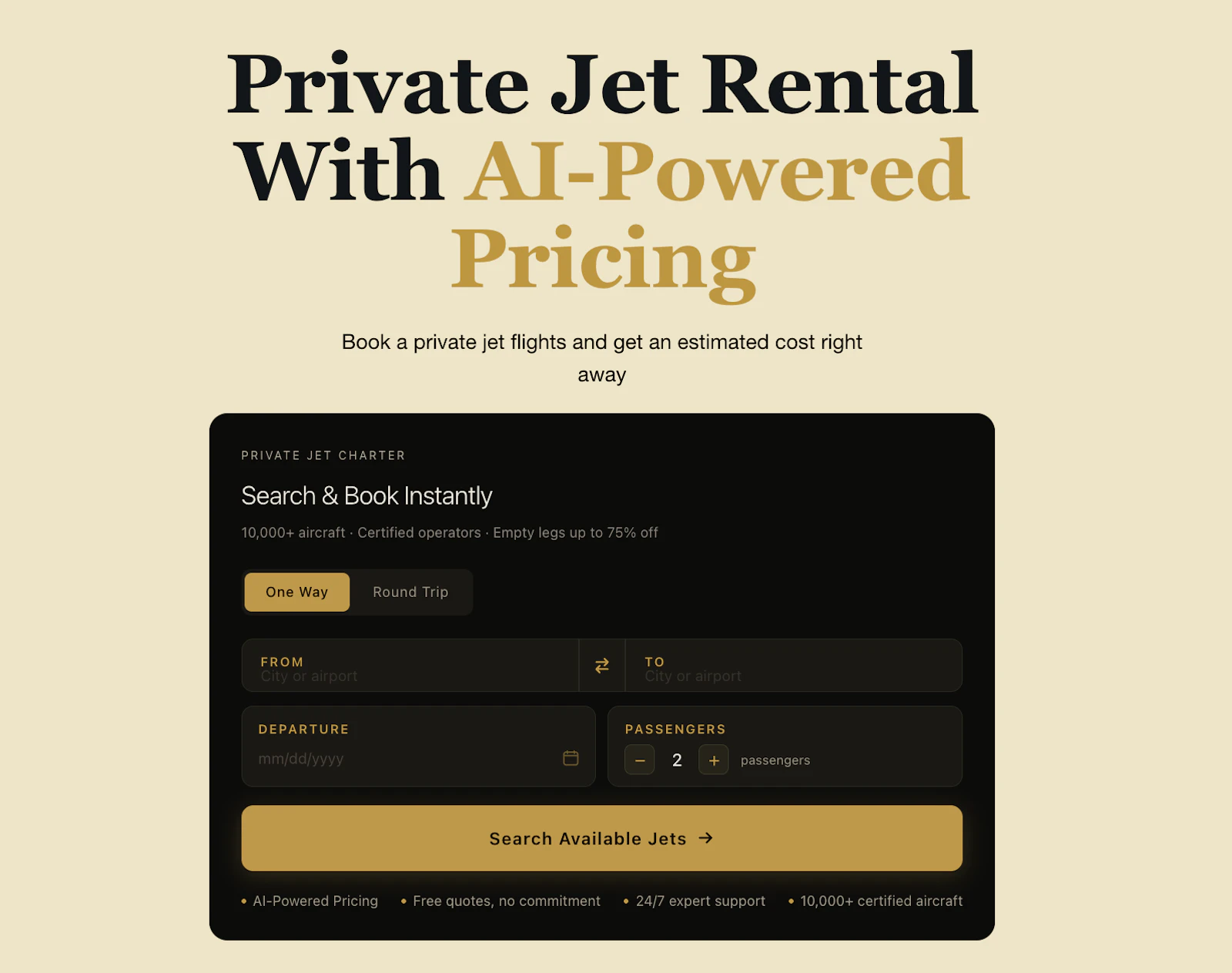 Private Jet Rentally screenshot 1