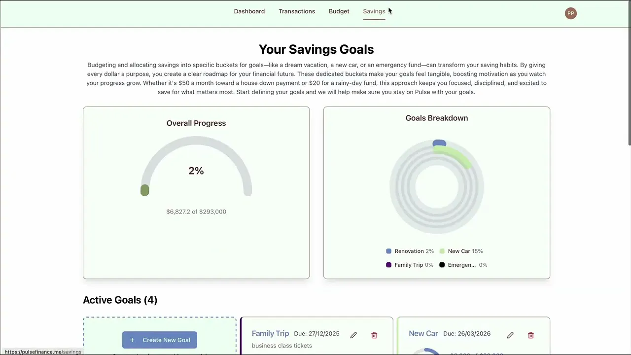 Pulse Finance Budget Tracker gallery image