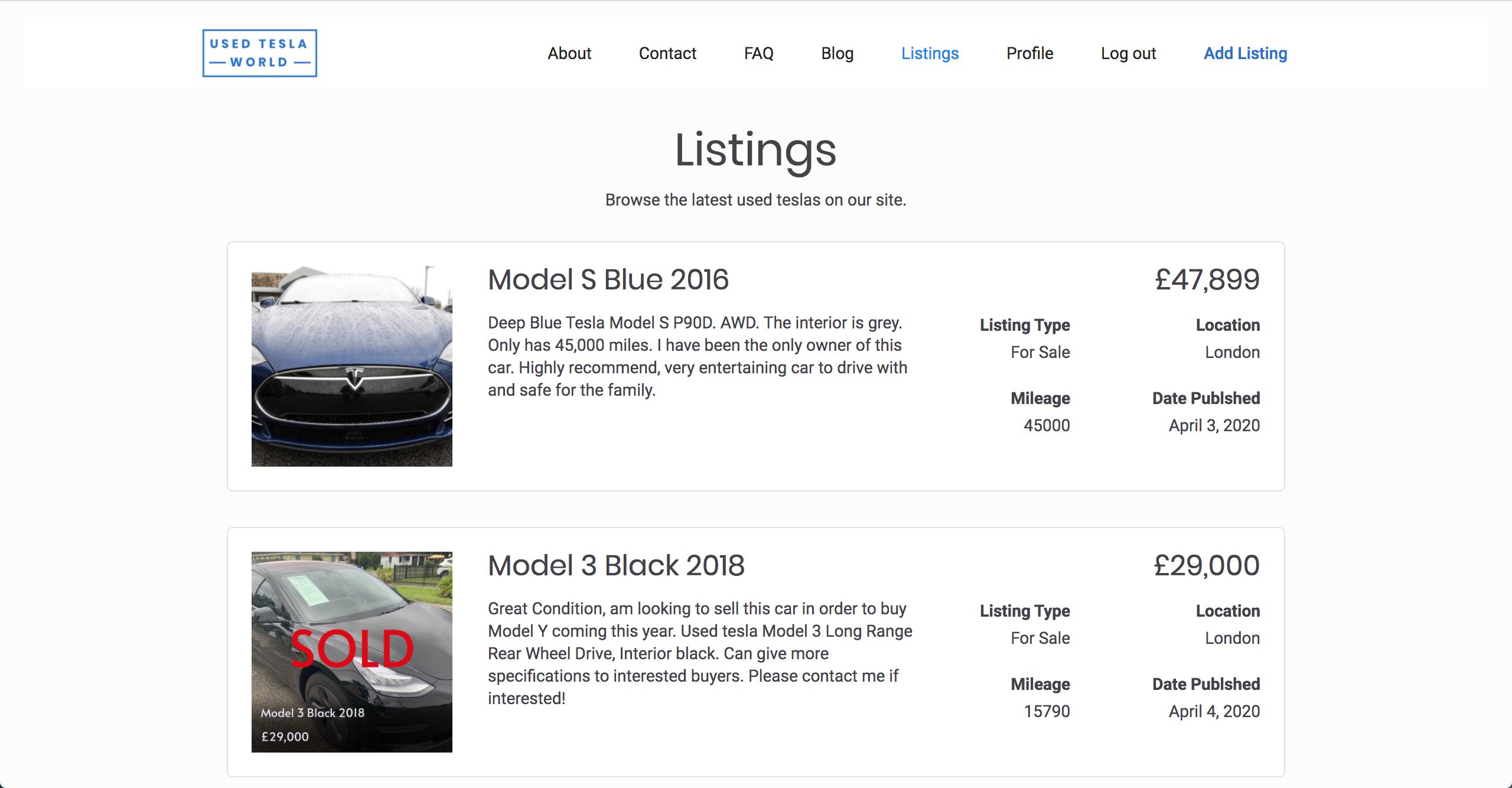 UsedTeslaWorld - Sell a Tesla in the UK. gallery image