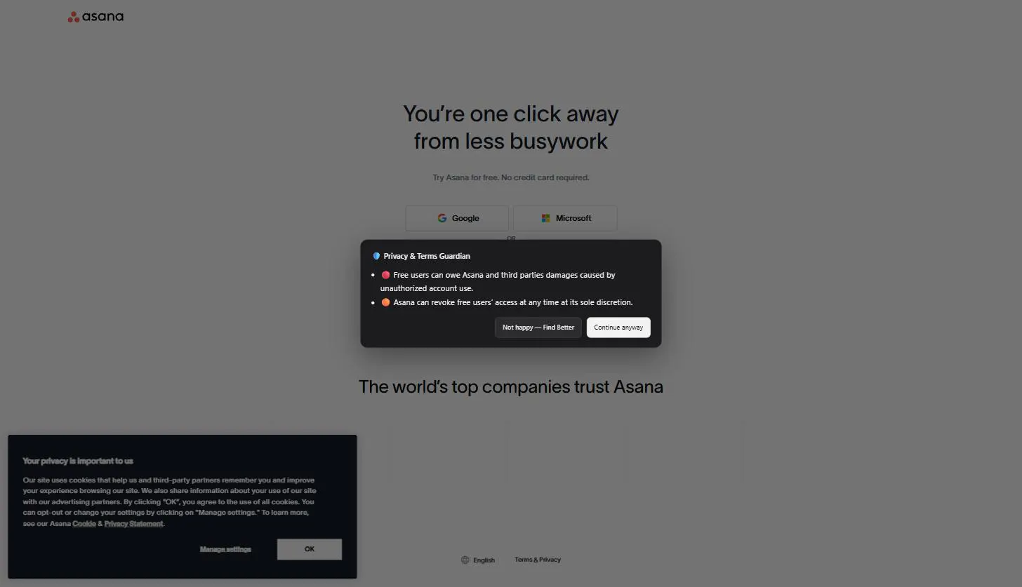 Privacy & Terms Guardian gallery image