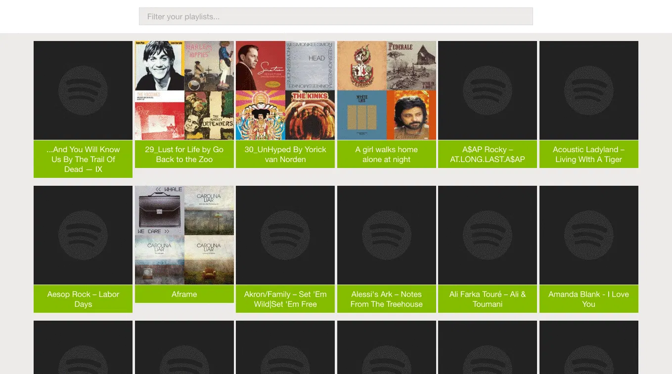 Spotify Playlist Browser