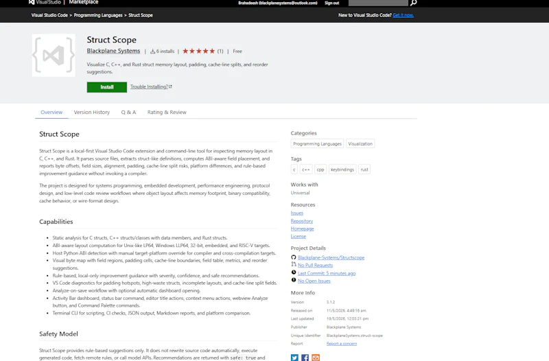 StructScope screenshot 1