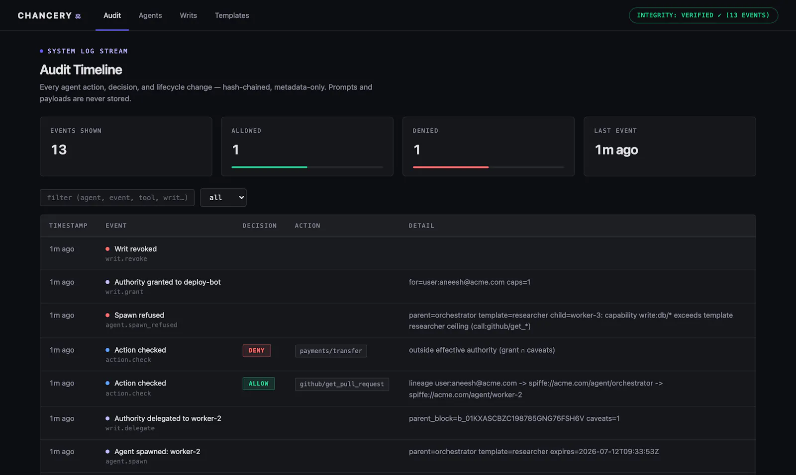 Chancery screenshot 1