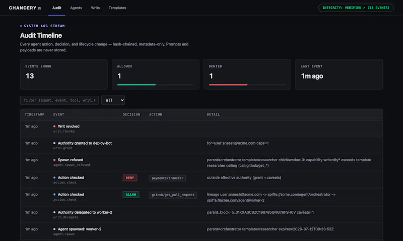 Chancery screenshot 1