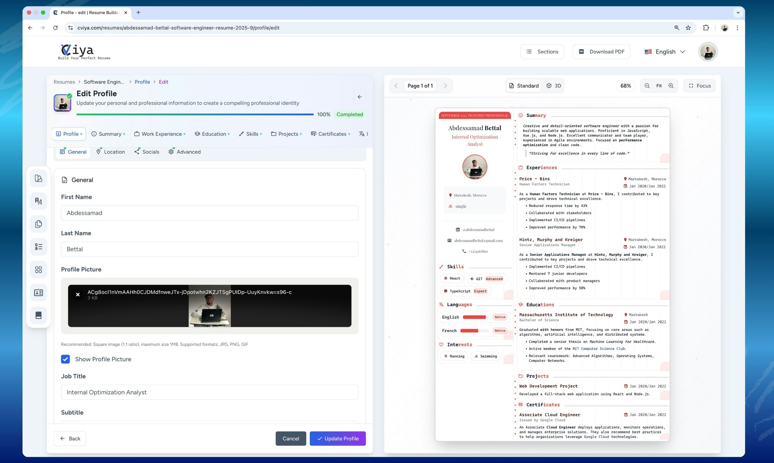 Média Cviya – Générateur de CV personnalisable gratuit - Le design reprend votre chemin : pas de limites, pas de filigranes, pas de ventes incitatives 8