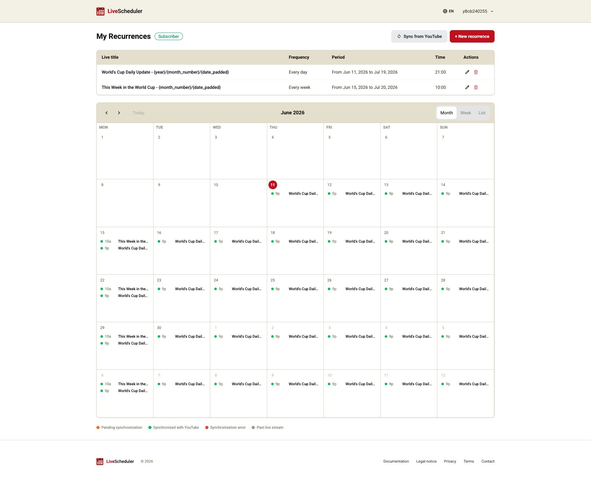 LiveScheduler gallery image