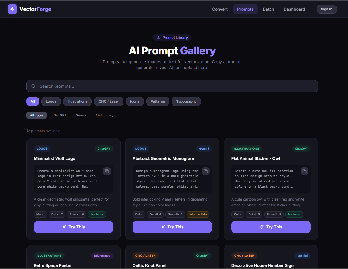 VectorForge gallery image