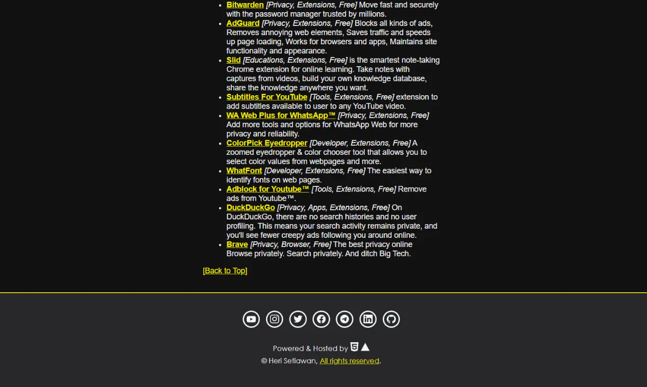 Awesome Personal Site Template gallery image