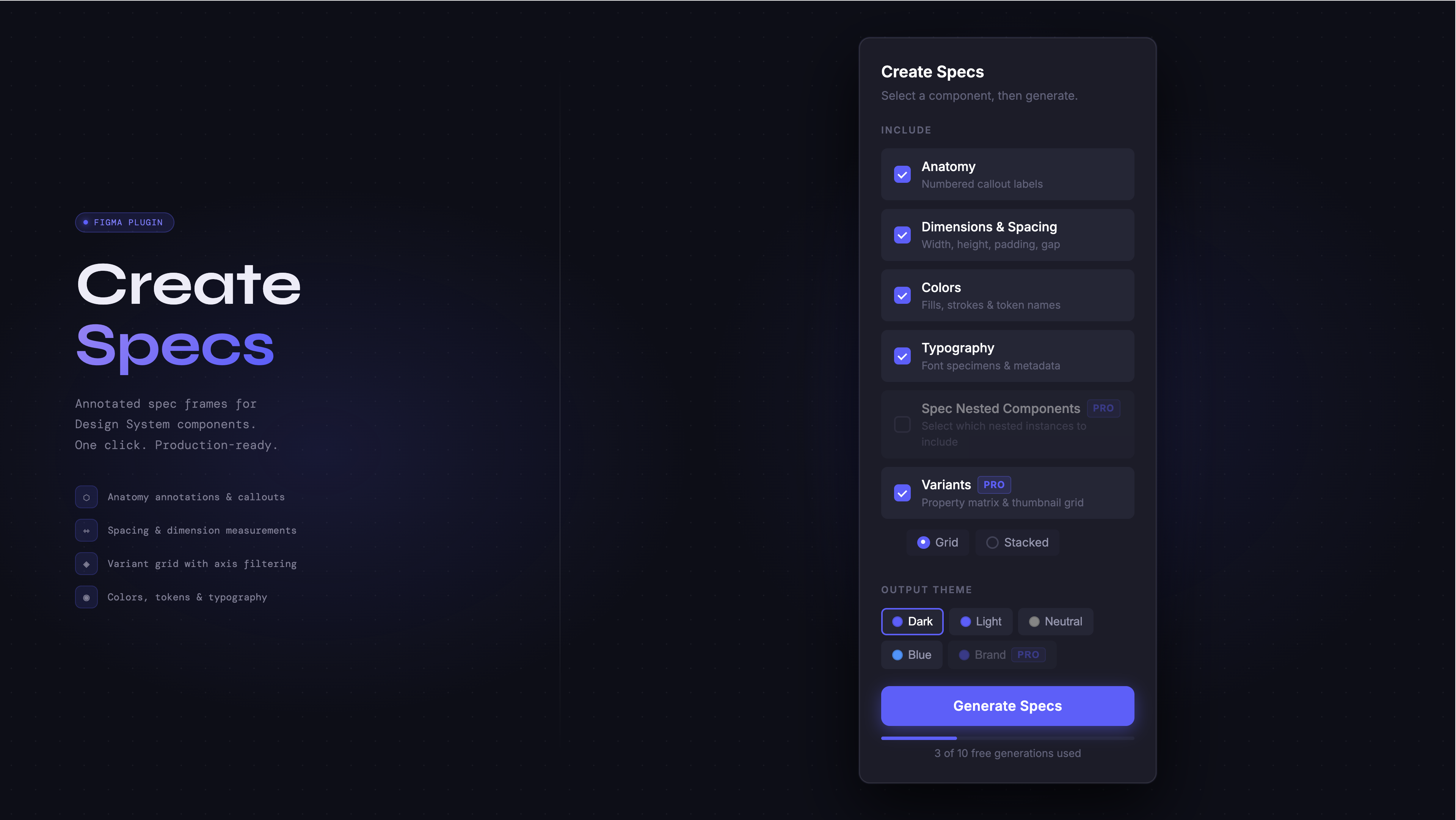 Create Specs gallery image