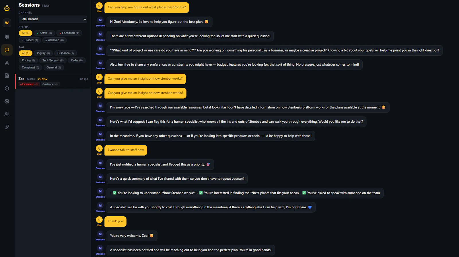 Stenbee screenshot 2