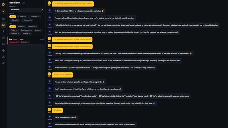 Stenbee screenshot 2